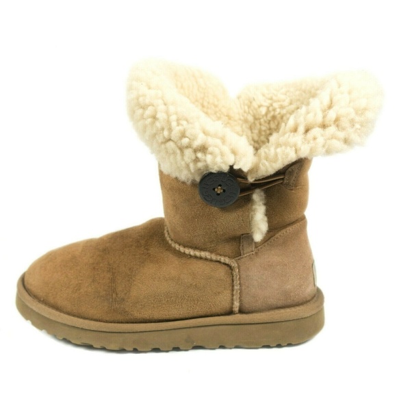UGG Shoes - UGG Bailey Button Sheepskin Shearling Winter Boots